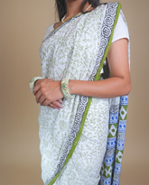 Green warali AADHYA saree set